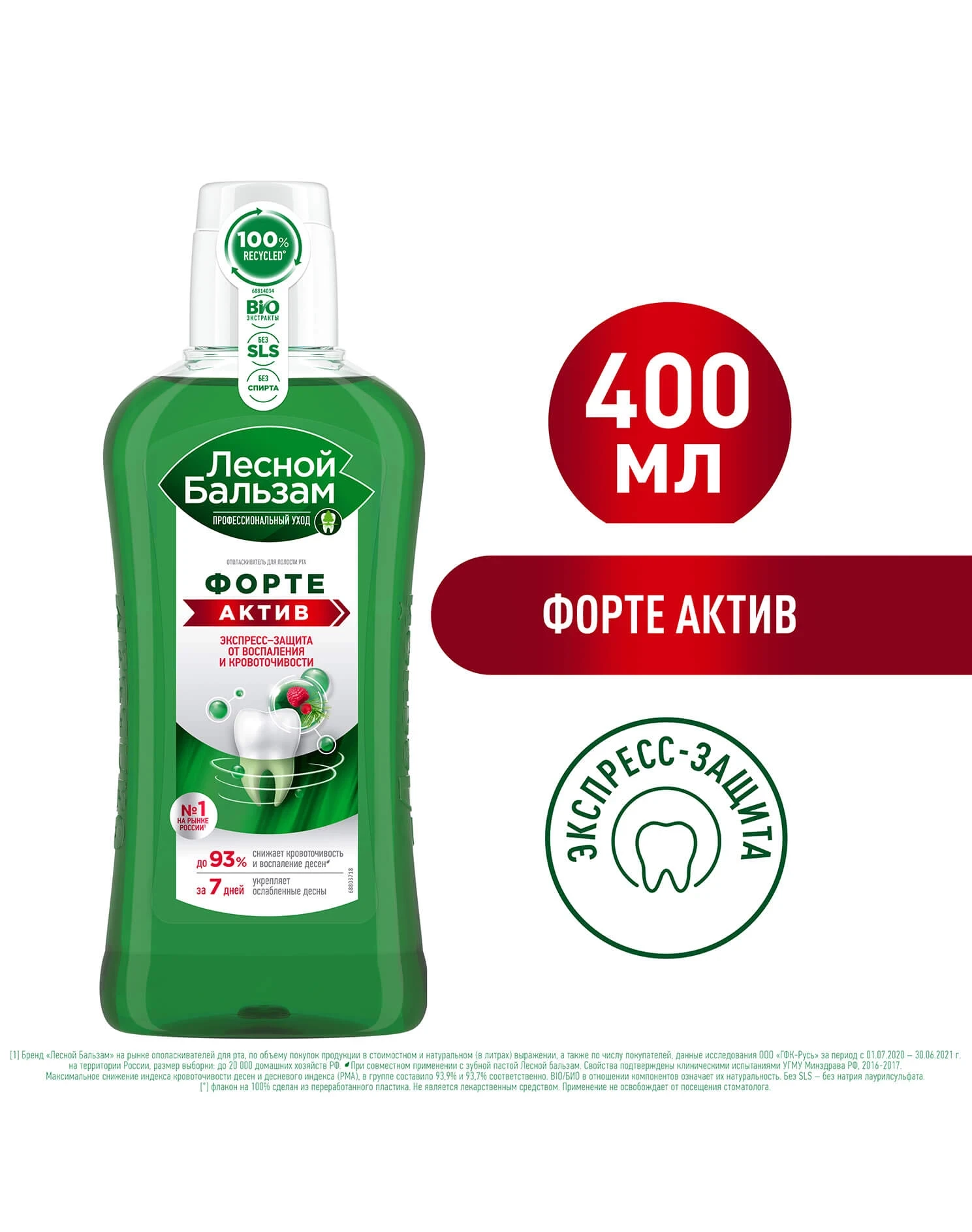 Фото0: Ополаскиватель для экспресс-восстановления десен